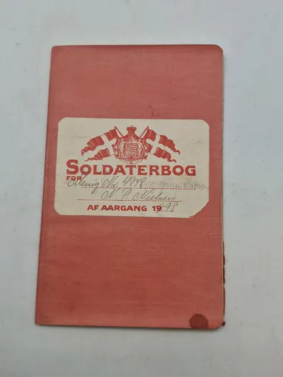 Original dansk soldaterbog