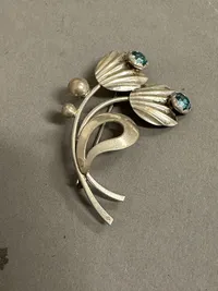 Original Dansk broche af sølv