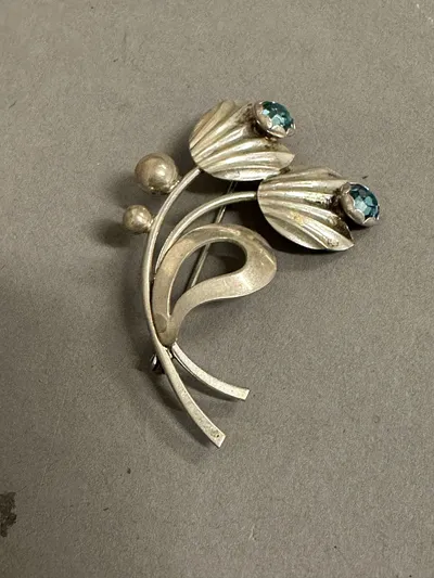 Original Dansk broche af sølv