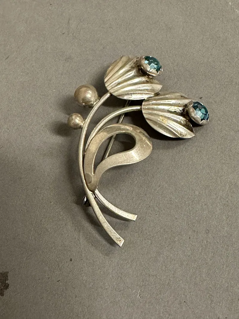 Original Dansk broche af sølv