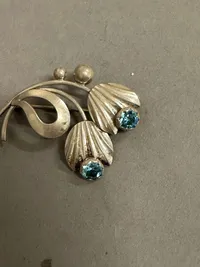 Original Dansk broche af sølv