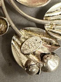 Original Dansk broche af sølv