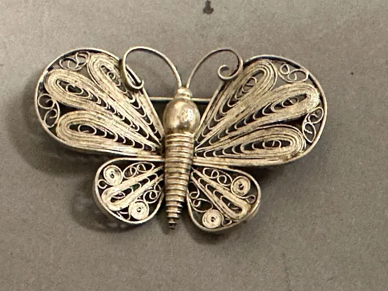 Original Dansk broche af sølv
