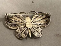 Original Dansk broche af sølv
