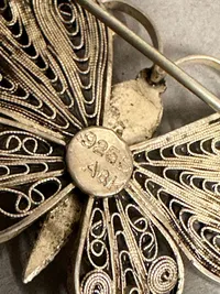 Original Dansk broche af sølv