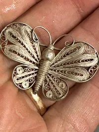 Original Dansk broche af sølv