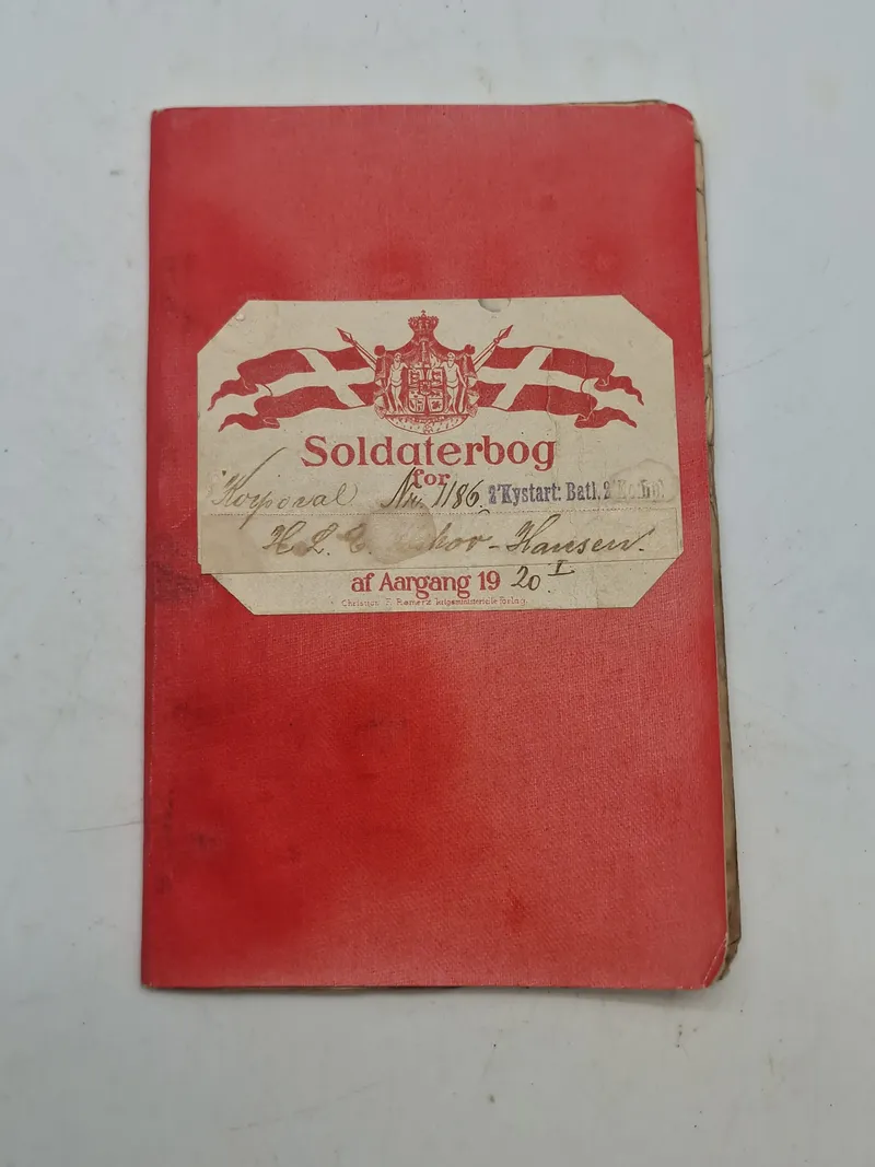Original dansk soldater bog