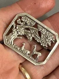 Original Dansk broche af sølv