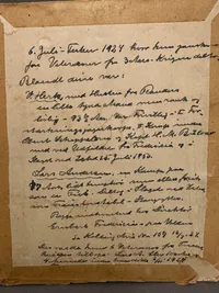 Originalt foto af 2 veteraner fra slaget ved frederecia 1849, fuld historie bag på