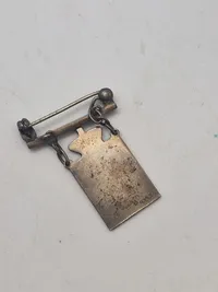 Lot Georg Jensen kongemærke & nationalt mærke lavet af ww2 mønt