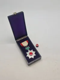 Original ORDER OF THE RISING SUN - 6TH CLASS, Sterlingsølv