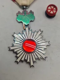 Original ORDER OF THE RISING SUN - 6TH CLASS, Sterlingsølv