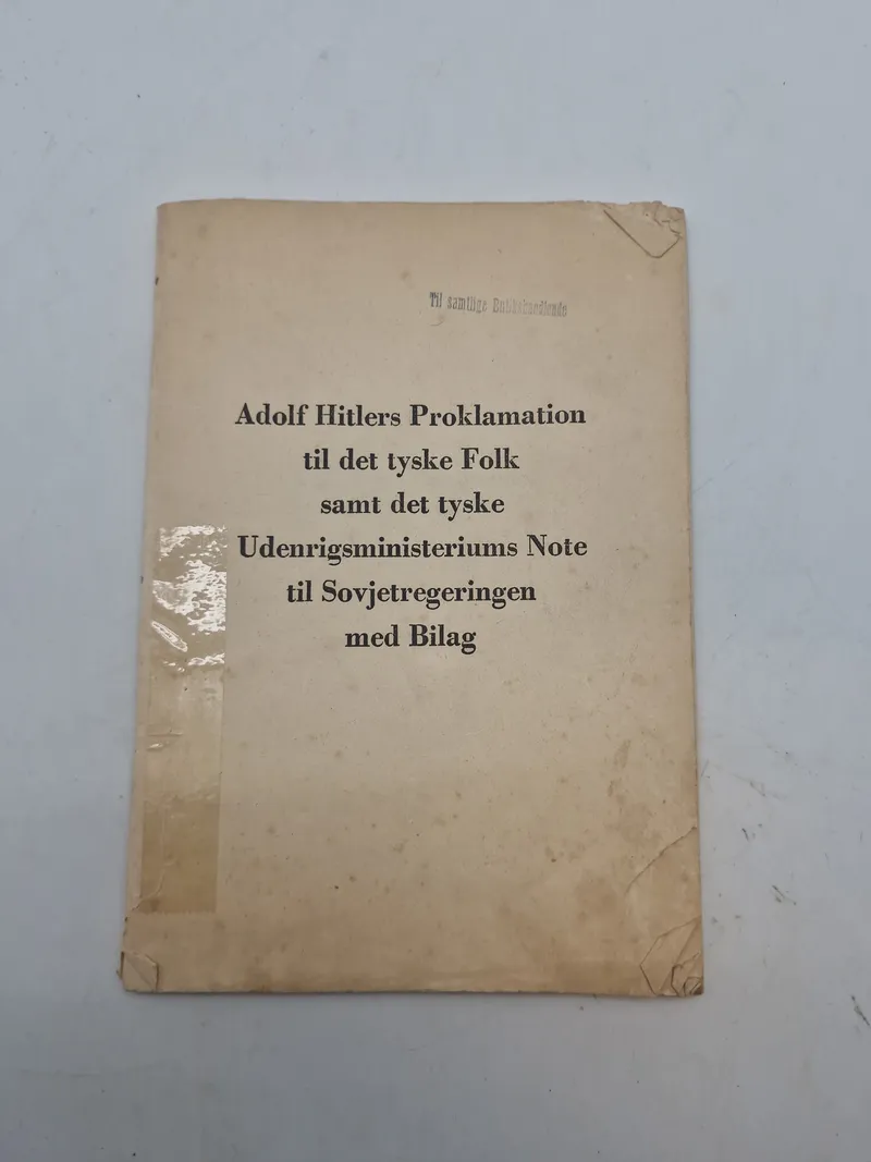 Original tysk pjece fra ww2 - på dansk