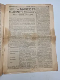 Originalt eks. af dansk presse - ww2 Illegalt