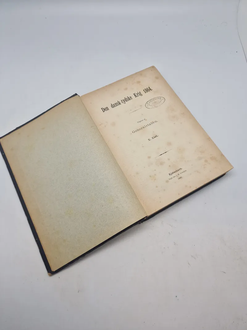 Original bog - den dansk tydske krig 1864 - udgivet af generalstaben