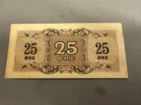 Original 25 Øre Allied High Command i Danmark