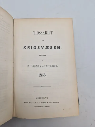 Tidskrift for krigsvæsen - 1856