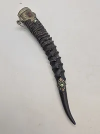veludført Morrccan dagger med skede af horn