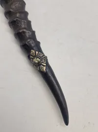 veludført Morrccan dagger med skede af horn