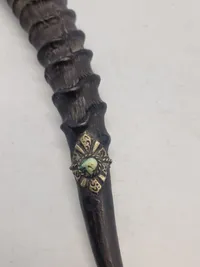 veludført Morrccan dagger med skede af horn