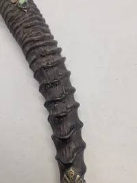 veludført Morrccan dagger med skede af horn