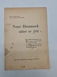 Originalt illegalt blad - når Danmark atter er frit