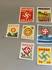Tyske DNSAP mærker - antageligvis genoptryk(?)