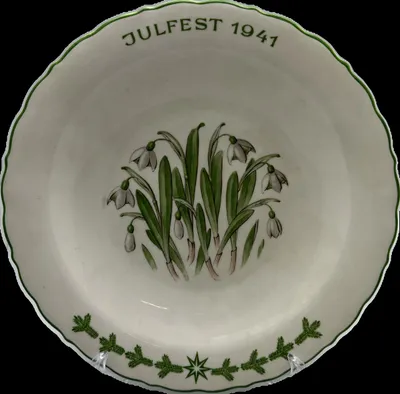 Original JULFEST 1941 ALLACH PRESENTATION PLATE, fejlfri