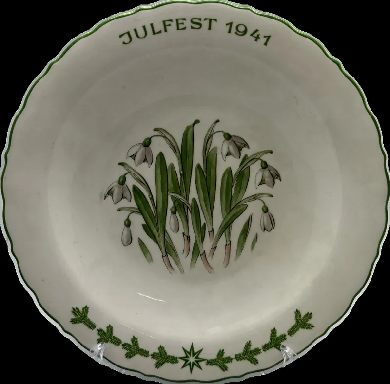 Original JULFEST 1941 ALLACH PRESENTATION PLATE, fejlfri
