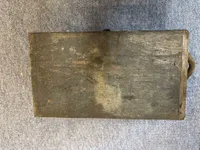 Dansk metal ammo kasse 37 mm. (  Hotchkiss )  ladt Panser krudtgranat fra 1915, ekstremt sjælden