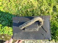 Dansk metal ammo kasse 37 mm. (  Hotchkiss )  ladt Panser krudtgranat fra 1915, ekstremt sjælden