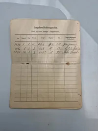 Original dansk soldater bog (indkaldt 1939)