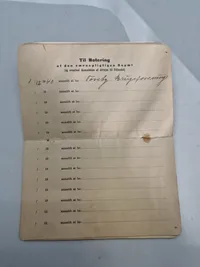 Original dansk soldater bog (indkaldt 1939)