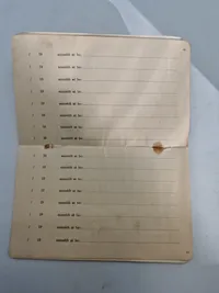 Original dansk soldater bog (indkaldt 1939)