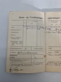 Original dansk soldater bog (indkaldt 1939)