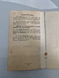 Original dansk soldater bog (indkaldt 1939)