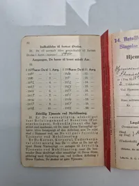 Original dansk soldater bog (indkaldt 1939)