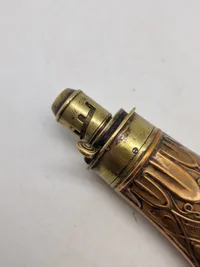 Veludført originalt Engelsk krudthorn - 1800 tallet