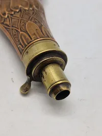 Veludført originalt Engelsk krudthorn - 1800 tallet