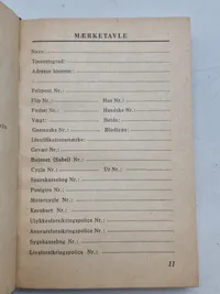 Sjælden original Waffen - SS lommekalender for danske frivillige - år 1945, komplet