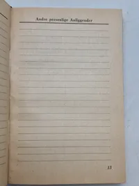 Sjælden original Waffen - SS lommekalender for danske frivillige - år 1945, komplet