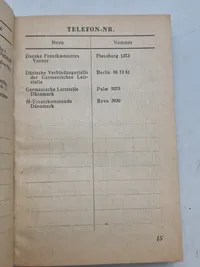 Sjælden original Waffen - SS lommekalender for danske frivillige - år 1945, komplet