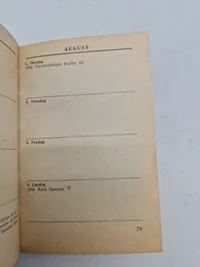 Sjælden original Waffen - SS lommekalender for danske frivillige - år 1945, komplet