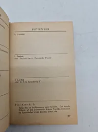Sjælden original Waffen - SS lommekalender for danske frivillige - år 1945, komplet