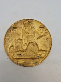 Theseus killing the Minotaur plague bronze