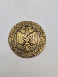 Original tysk badge for amatør boksning - ww2, jordfund