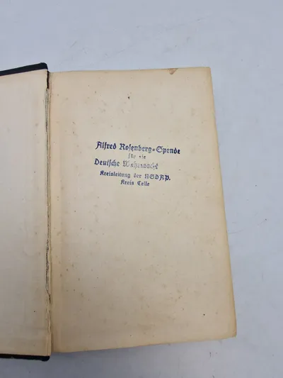 Original tysk ww2 bog -Narvik,  Fra Alfred Rosenbergs 1893-1946 bibliotek