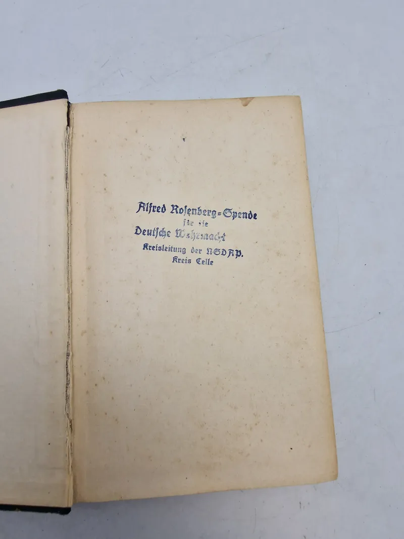 Original tysk ww2 bog -Narvik,  Fra Alfred Rosenbergs 1893-1946 bibliotek