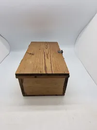 Original Navngiven soldater kasse fra Værløse lejern 1898