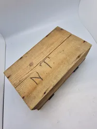 Original Navngiven soldater kasse fra Værløse lejern 1898